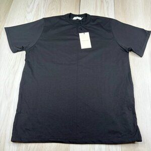 NWT Michelacci Danilo Mens Black Cotton Short Sleeve Crew Neck T-Shirt Size XL